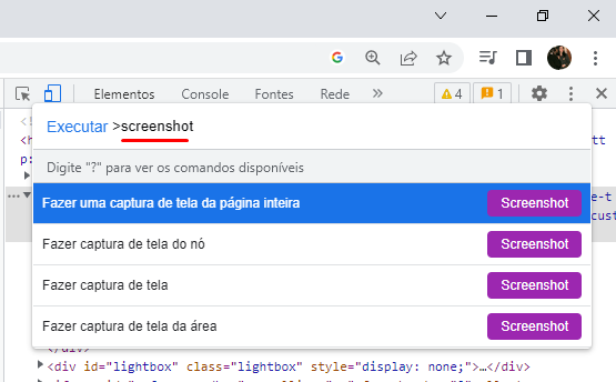 como tirar printscreen screenshot tela inteira google chrome 03