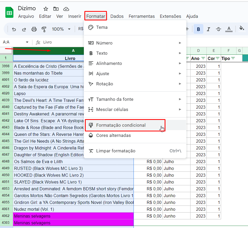 realcar celuladas duplicadas excel libreoofice google sheets 06