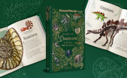 O livro dos dinossauros e da vida pré-histórica capa