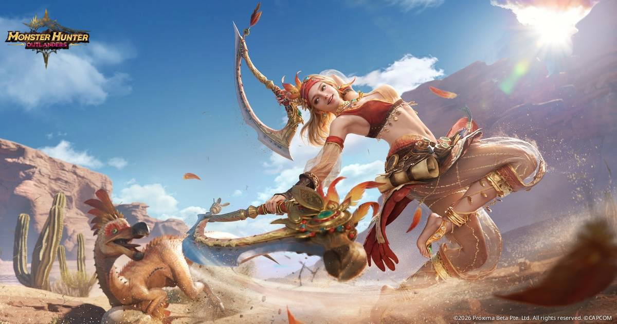 games-monster-hunter-outlanders-chega-ao-brasil-com-pre-registro-aberto aventureira sr raya