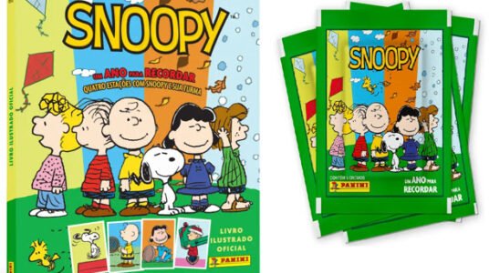 bienal-2026-novo-album-de-figurinhas-do-snoopy-da-panini-celebra-4-estacoes