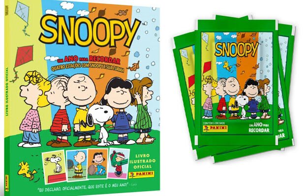 bienal-2026-novo-album-de-figurinhas-do-snoopy-da-panini-celebra-4-estacoes